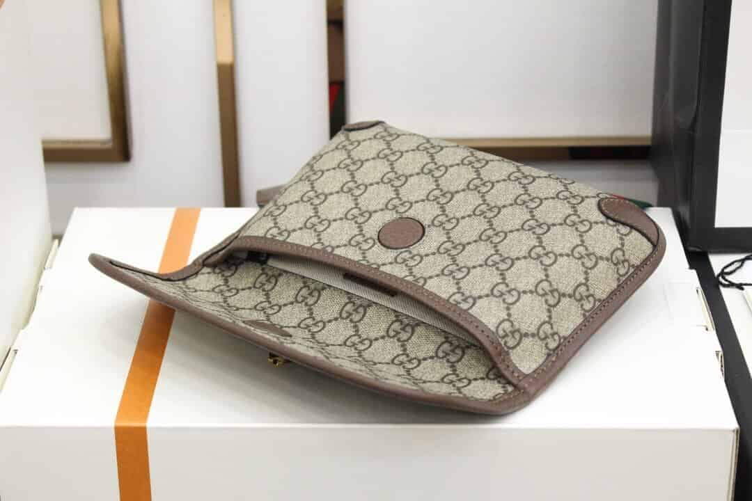 Gucci/古驰 Totem GG Superme经典爆款虎头腰包 489617