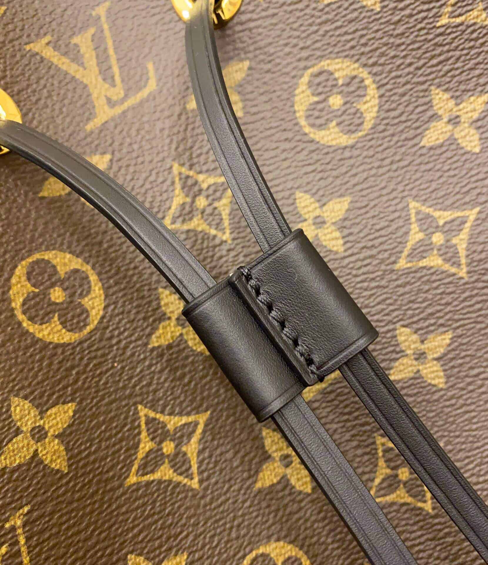 Luxury Monogram Canvas and Leather Handbag Neonoe M44020