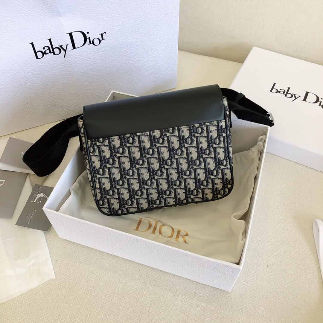 Dior Oblique 印花帆布和牛皮革信使包 M9994PTVY_M928