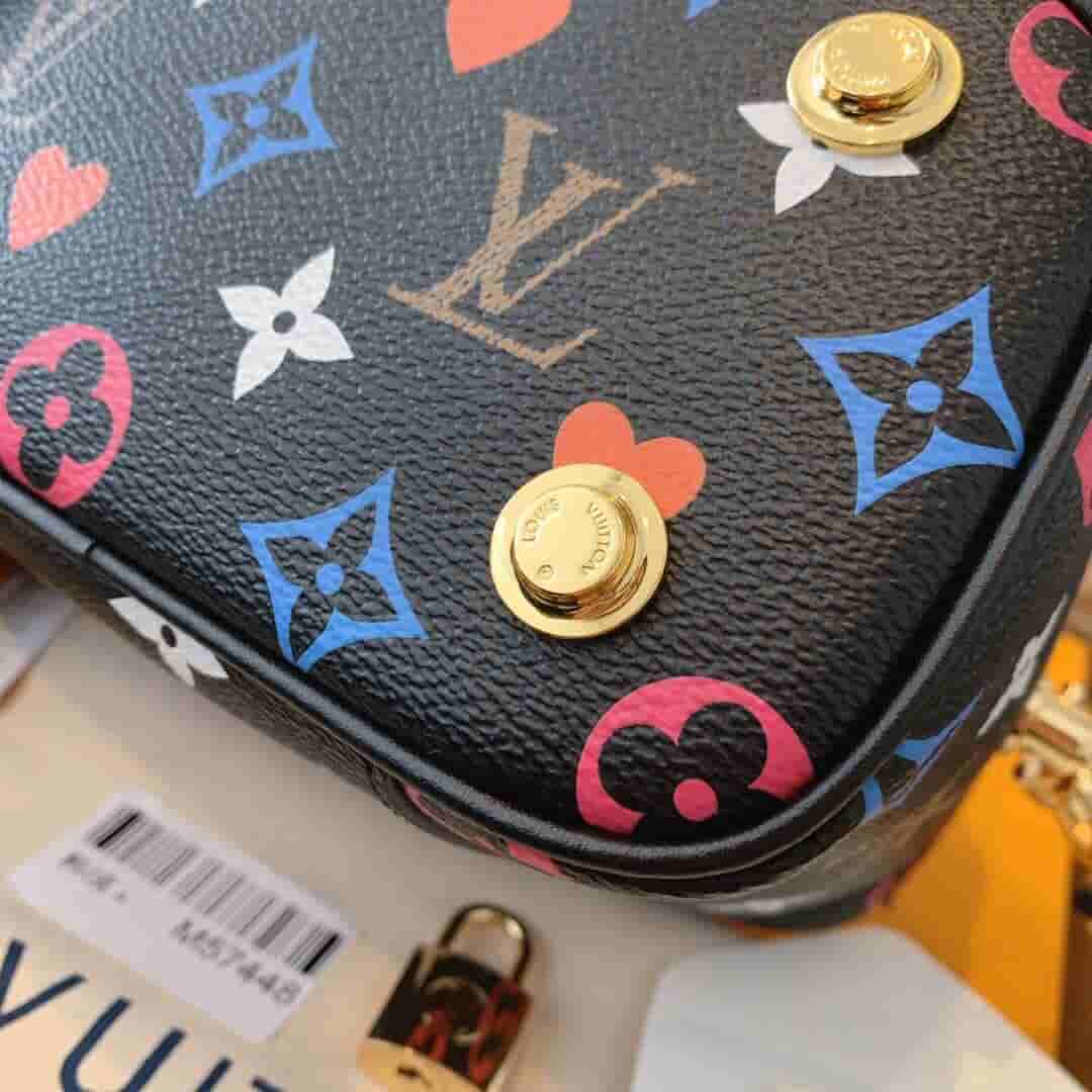 Louis Vuitton LV M57482 Vanity 黑三彩扑克牌盒子化妆包
