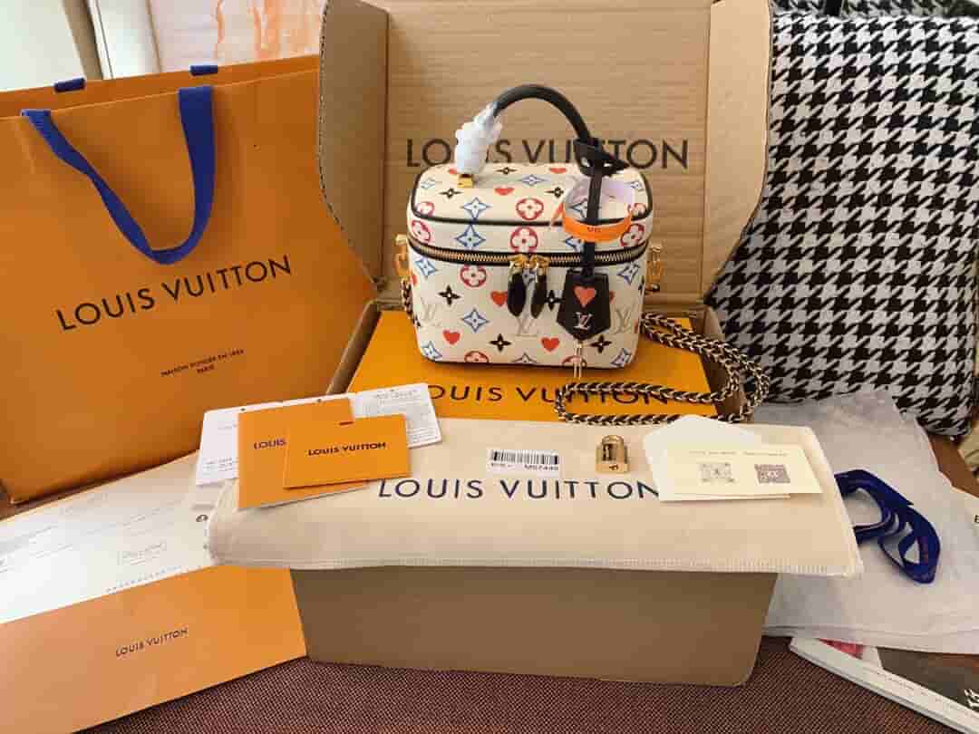 Louis Vuitton LV M57458 Vanity 三彩扑克牌盒子化妆包