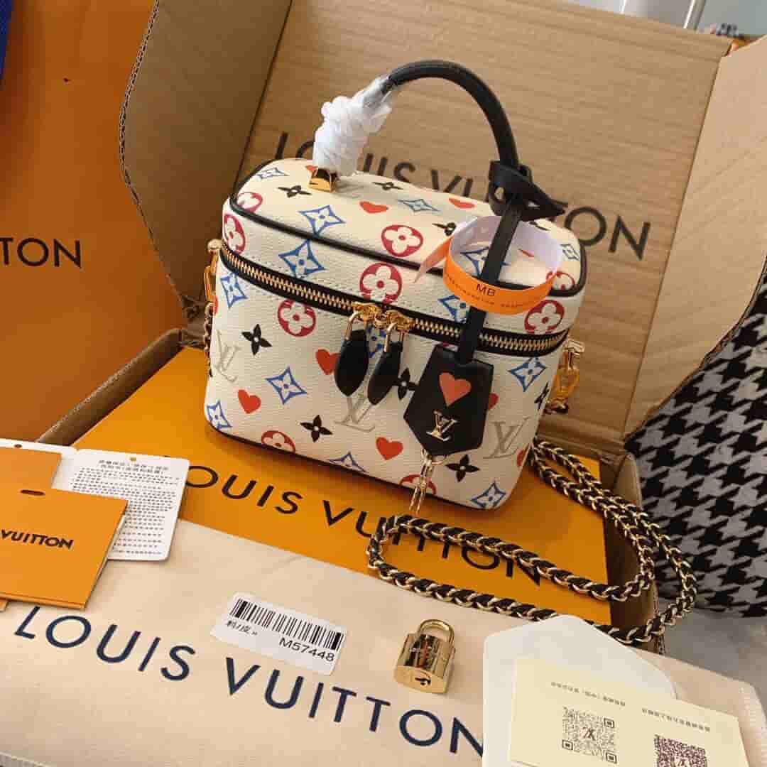 Louis Vuitton LV M57458 Vanity 三彩扑克牌盒子化妆包