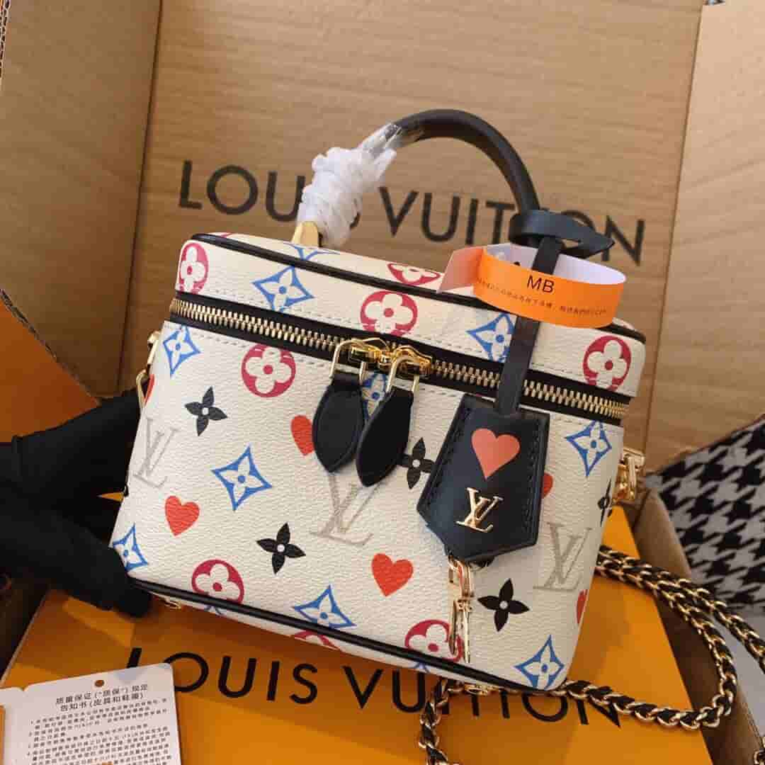 Louis Vuitton LV M57458 Vanity 三彩扑克牌盒子化妆包