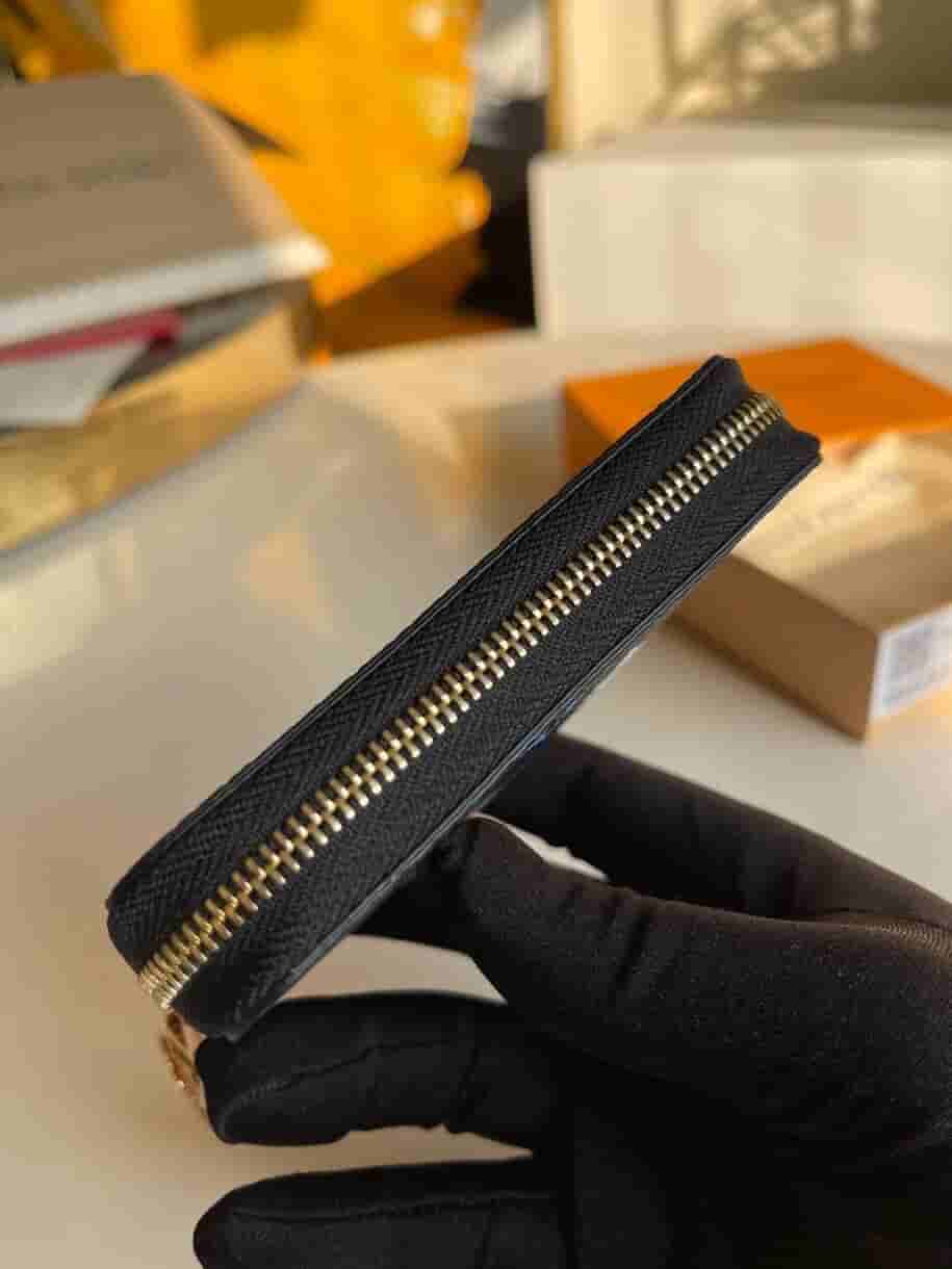 Louis Vuitton LV M80305 Zippy 黑三彩扑克牌零钱包