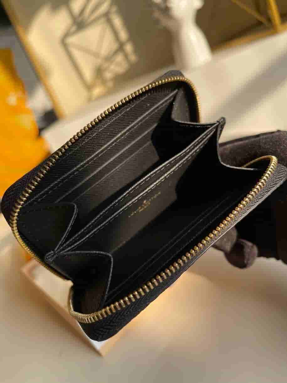 Louis Vuitton LV M80305 Zippy 黑三彩扑克牌零钱包
