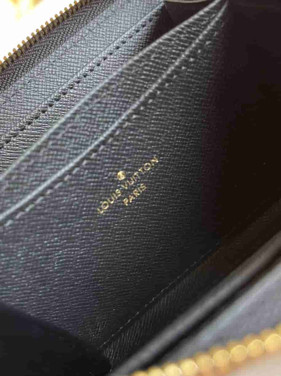 Louis Vuitton LV M80305 Zippy 黑三彩扑克牌零钱包