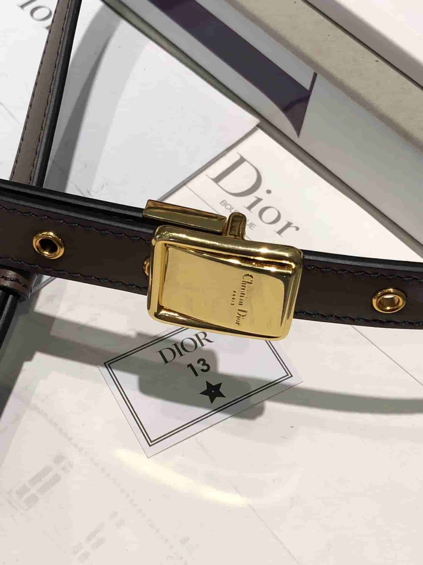 Dior Bobby 棕色Oblique印花单肩马鞍包 M9319UTZQ_M747