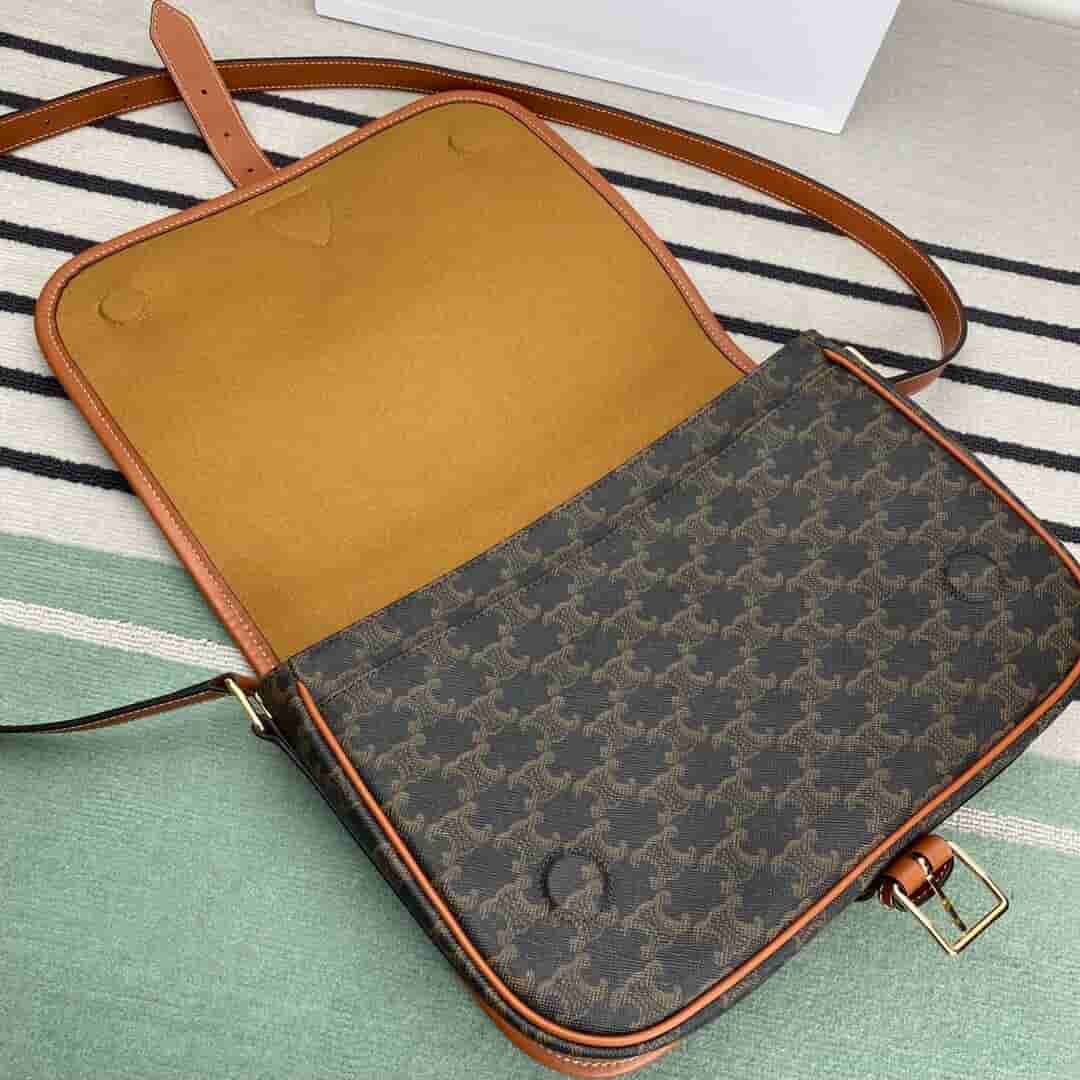 Celine Folco 标志印花邮差包 193902BZK.04LU