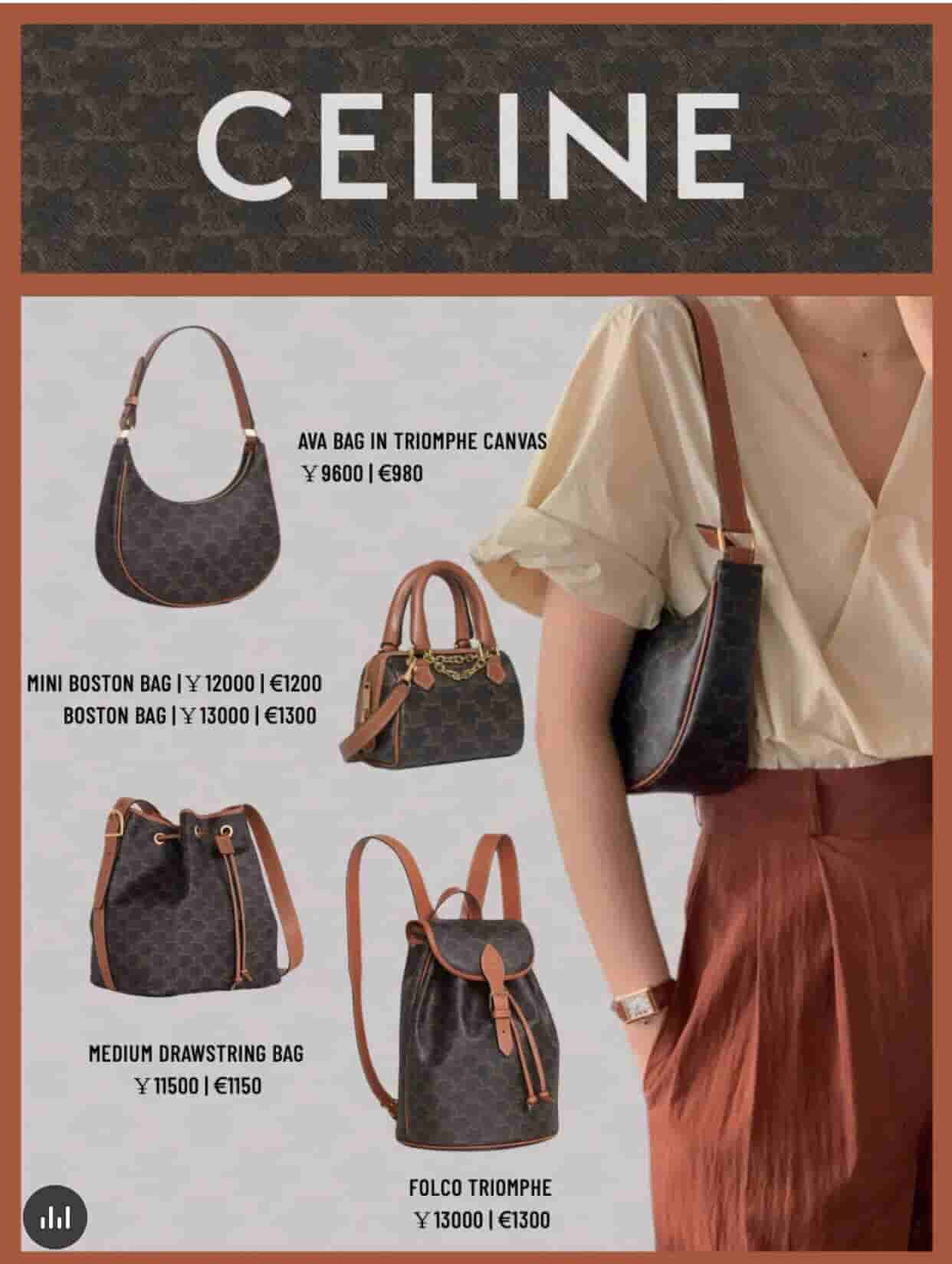 Celine赛琳 Ava 老花腋下包 193952BZJ.04LU