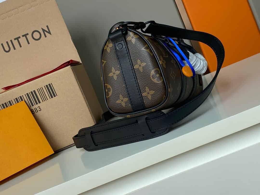 LV M80201 Keepall XS Nano玩偶稻草人圆桶斜挎包