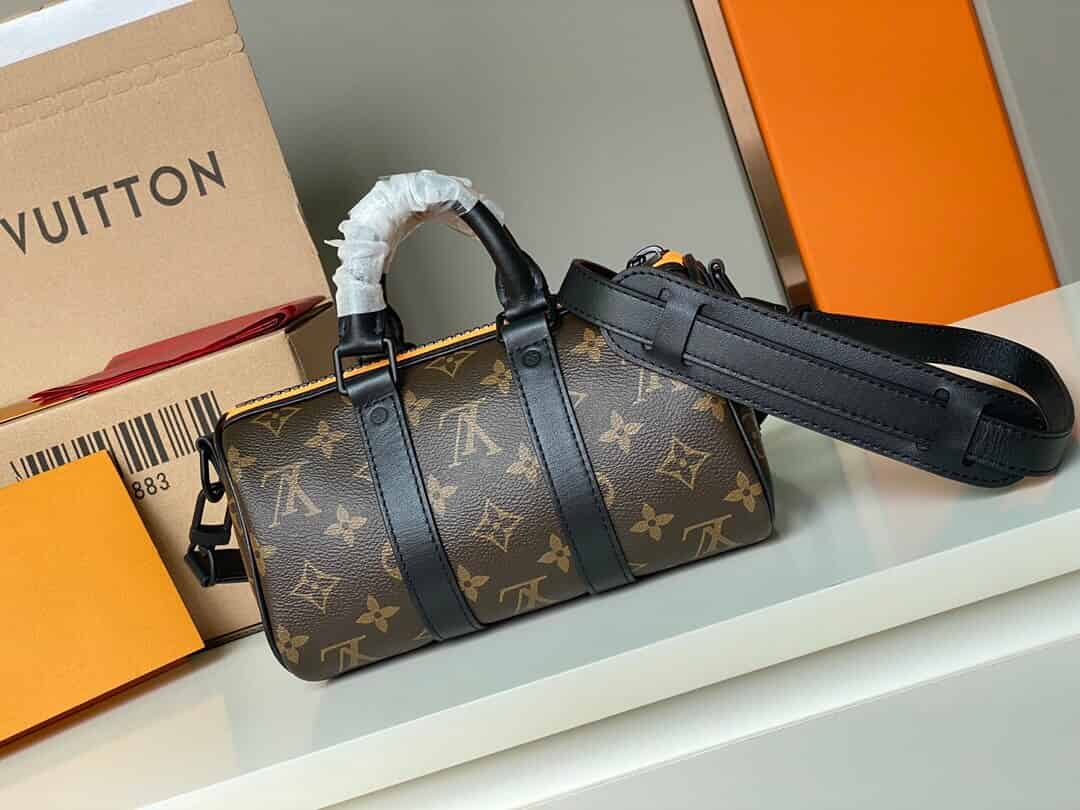 LV M80201 Keepall XS Nano玩偶稻草人圆桶斜挎包